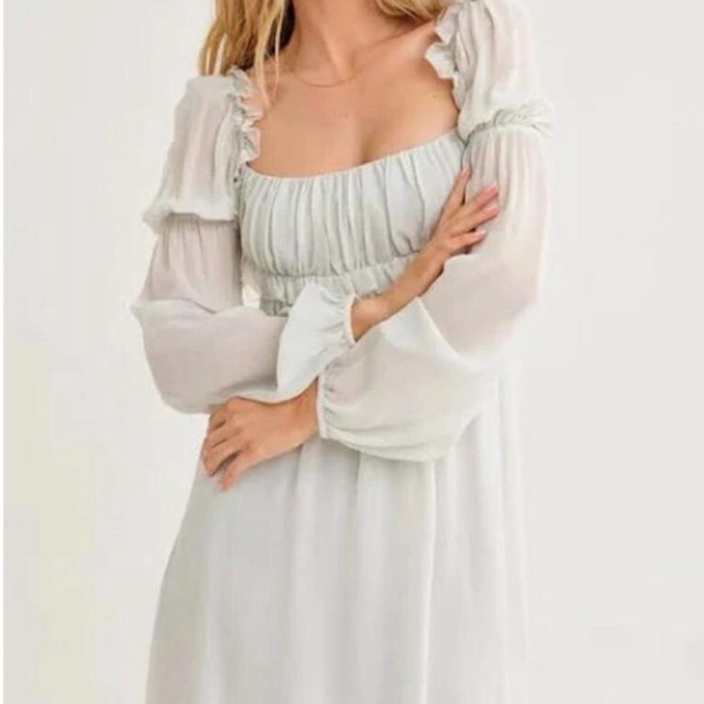NWT Rumored Only You Mini Dress in Sage - Picture 10 of 16